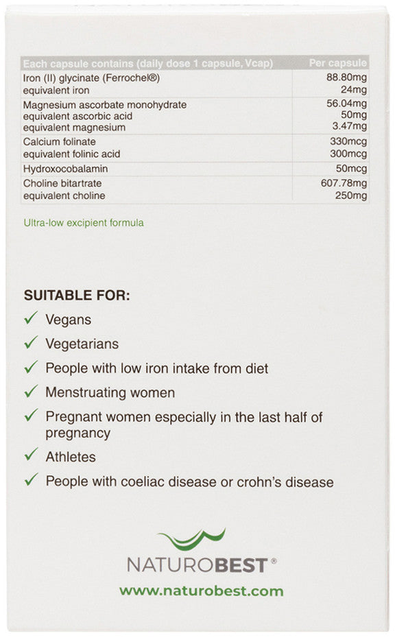 NaturoBest Iron and Brain Support 30c