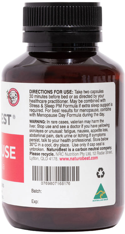 NaturoBest Menopause Night Formula 60c