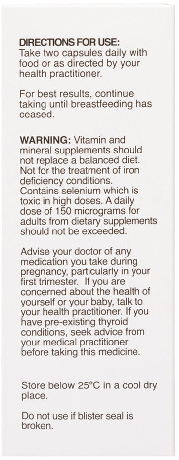 NaturoBest Prenatal Trimester 2 and 3 Plus Breastfeeding 60c