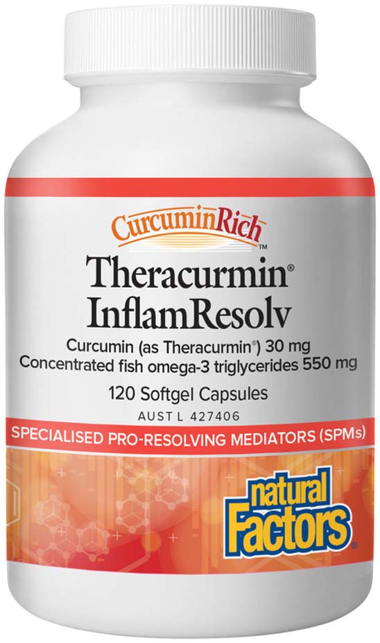 Natural Factors Theracurmin InflamResolv 120c