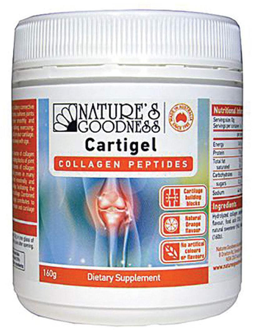 Nature's Goodness Cartigel Collagen Peptides 160g – Health Co