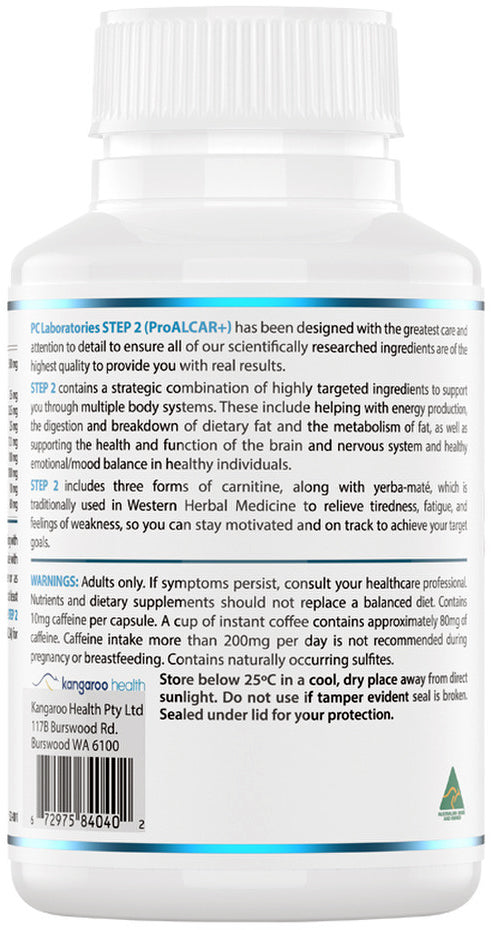 PC Laboratories Step 2 ProALCAR+ Advanced 60 Capsule