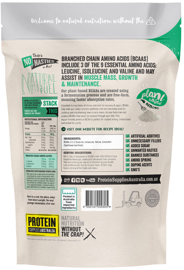 Protein Supplies Australia (Performance) BCAA Pure 200g