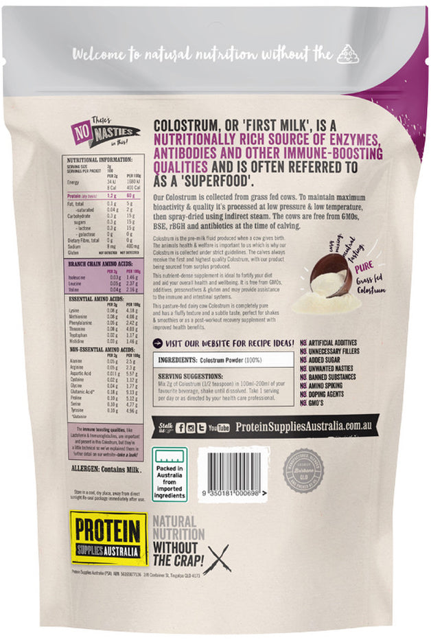 Protein Supplies Australia (Performance) Colostrum Pure 200g
