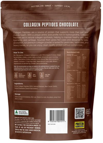 Protein Supplies Australia Collagen Peptides Chocolate 1kg
