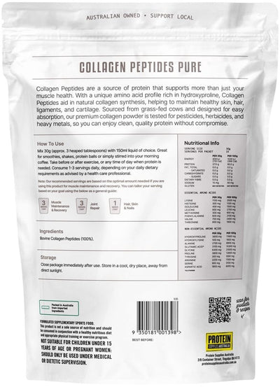 Protein Supplies Australia Collagen Peptides Pure 1kg