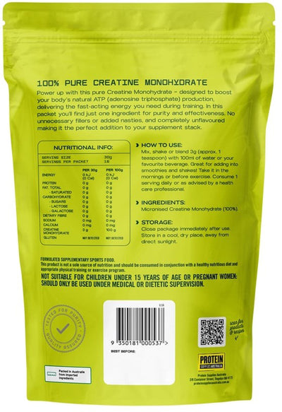Protein Supplies Australia (Performance) Creatine Pure 200g