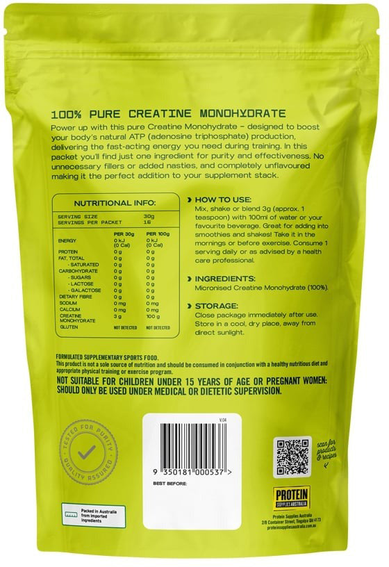 Protein Supplies Australia (Performance) Creatine Pure 200g