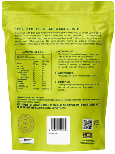 Protein Supplies Australia (Performance) Creatine Pure 500g