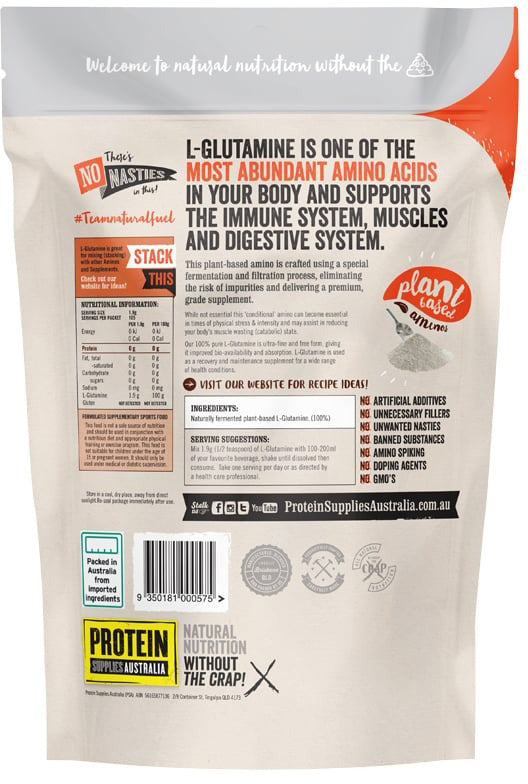 Protein Supplies Australia (Performance) L-Glutamine Pure 200g