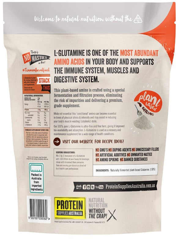 Protein Supplies Australia (Performance) L-Glutamine Pure 500g