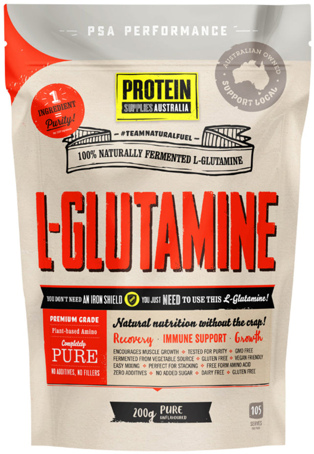 Protein Supplies Australia (Performance) L-Glutamine Pure 200g