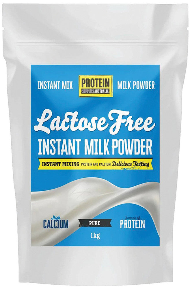 Protein Supplies Australia Lactose Free Instant Milk Powder Pure 1kg