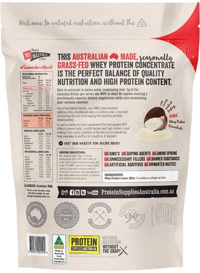 Protein Supplies Australia Protein WPC (Australian Grass Fed Whey) Pure 500g