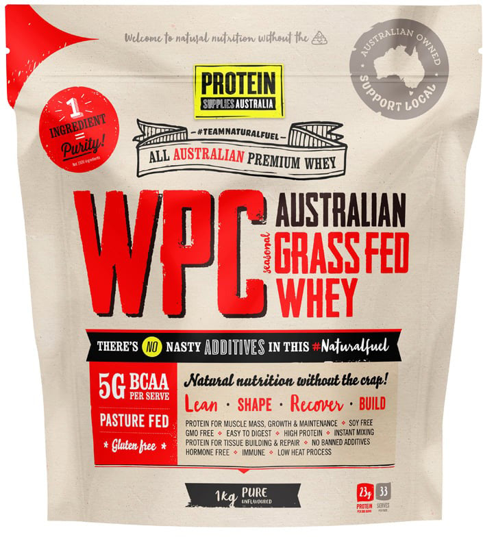 Protein Supplies Australia Protein WPC (Australian Grass Fed Whey) Pure 1kg