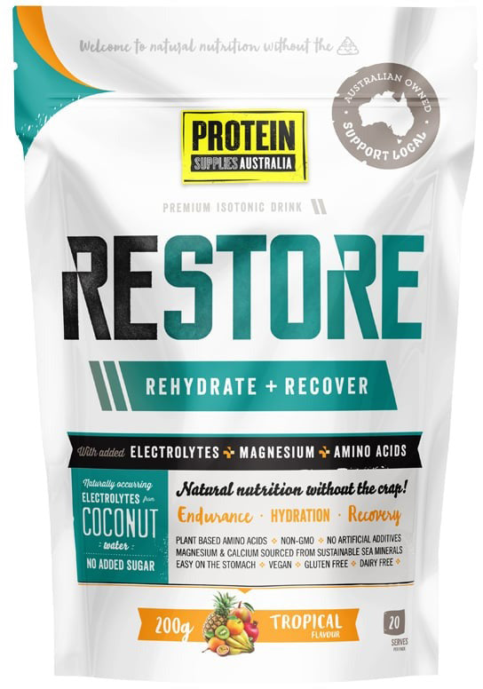 Protein Supplies Australia Restore Tropical 200g