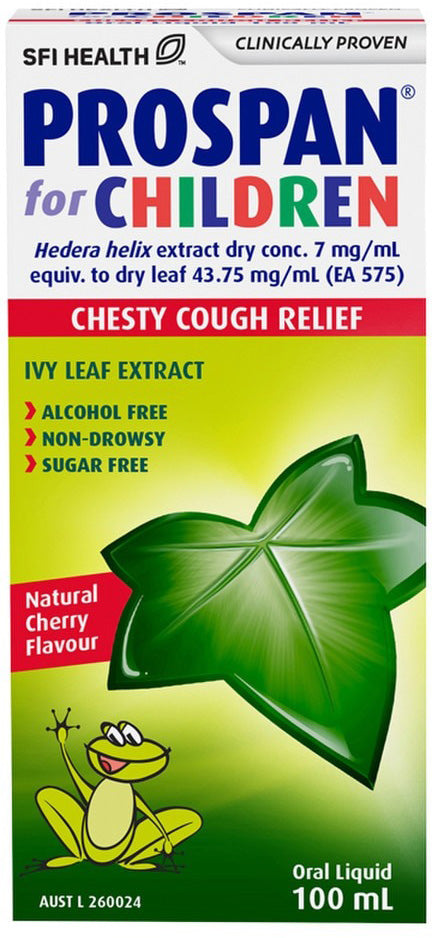 SFI Health Prospan For Children Chesty Cough Relief Cherry Flavour Oral Liquid 100ml