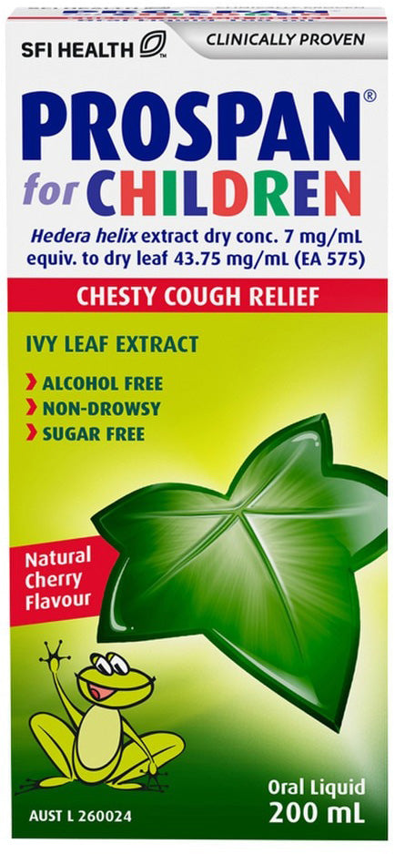 SFI Health Prospan For Children Chesty Cough Relief Cherry Flavour Oral Liquid 200ml