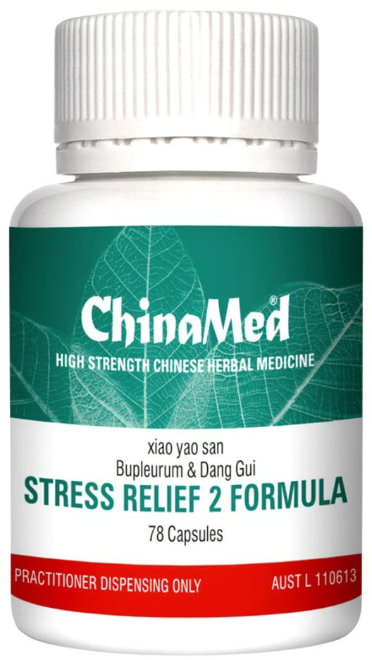 ChinaMed Stress Relief 2 Formula 78 Capsules