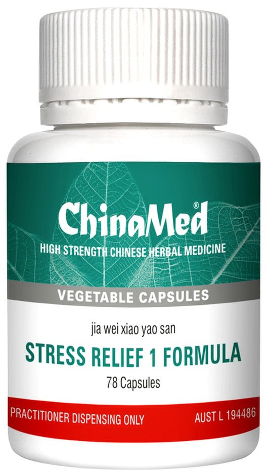 ChinaMed Stress Relief 1 Formula 78 Capsules
