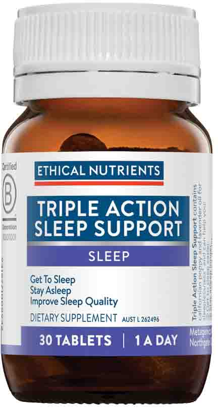 Ethical Nutrients Triple Action Sleep Support 30 Tablets