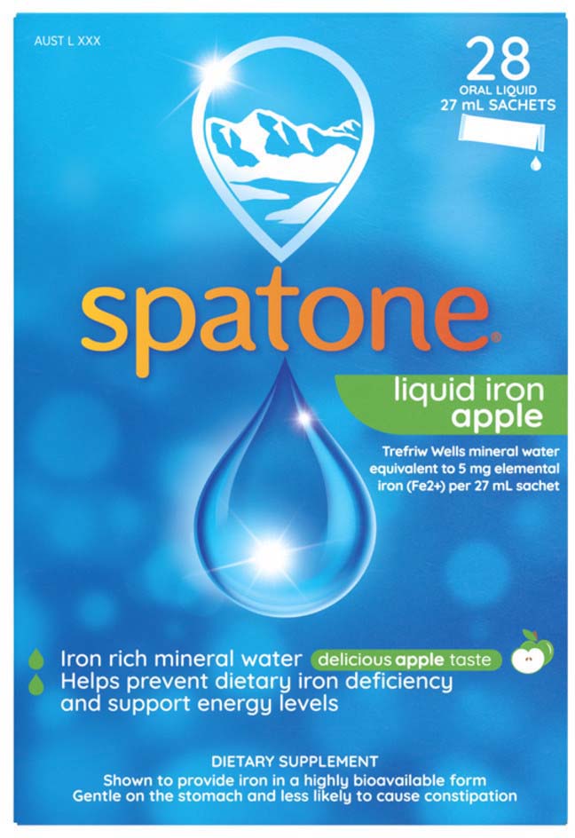 Spatone Liquid Iron Supplement Apple Sachets 25ml x 28 Pack