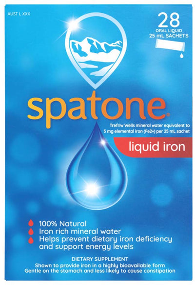 Spatone Liquid Iron Supplement Sachets 25ml x 28 Pack