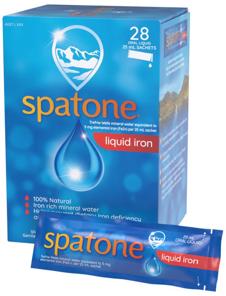 Spatone Liquid Iron Supplement Sachets 25ml x 28 Pack