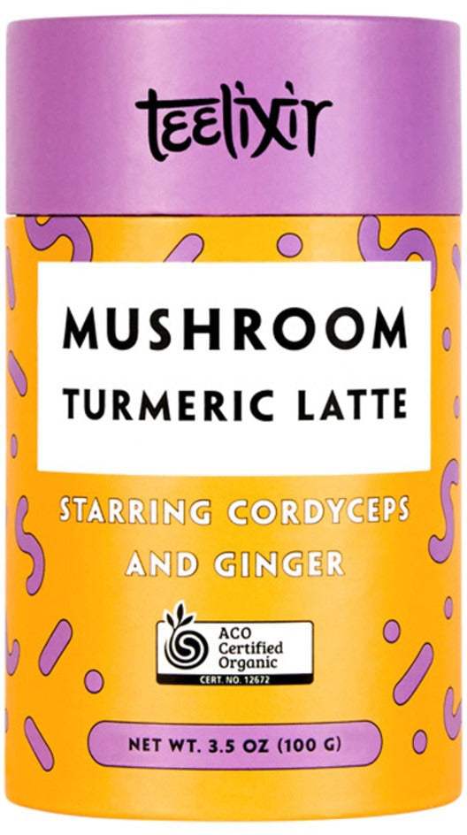 Teelixir Organic Mushroom Turmeric Latte (Starring Cordyceps And Ginge ...