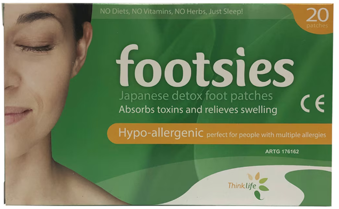 Footsies By Thinklife (Japanese Foot Patches) Hypo-Allergenic Patches x 20 Pack