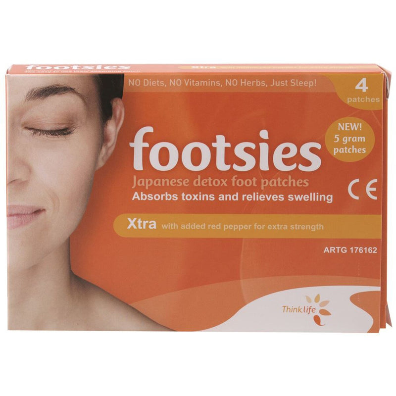 Footsies By Thinklife (Japanese Detox Foot Patches) Xtra Patches x 20 Pack