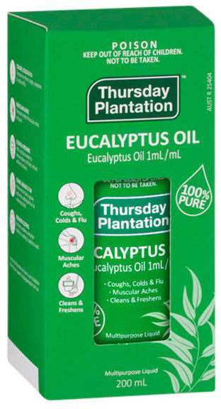 Thursday Plantation Eucalyptus Oil 100% Pure 200ml