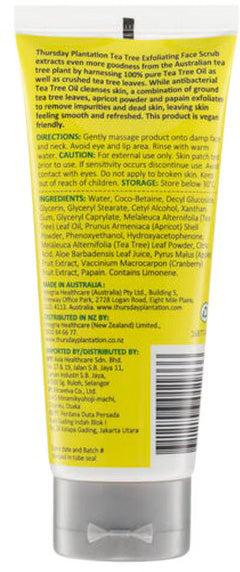 Thursday Plantation Tea Tree Exfoliating Face Scrub For Acne 100ml