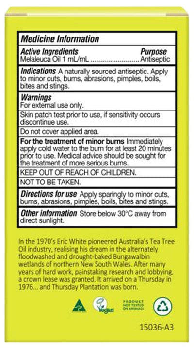 Thursday Plantation Tea Tree Oil 100% Pure