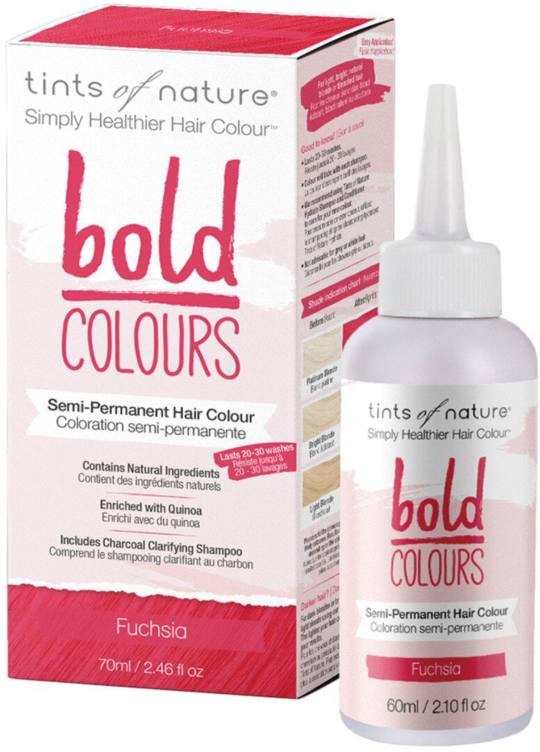 Tints of Nature Bold Colours (Semi-Permanent Hair Colour) Fuchsia 70ml