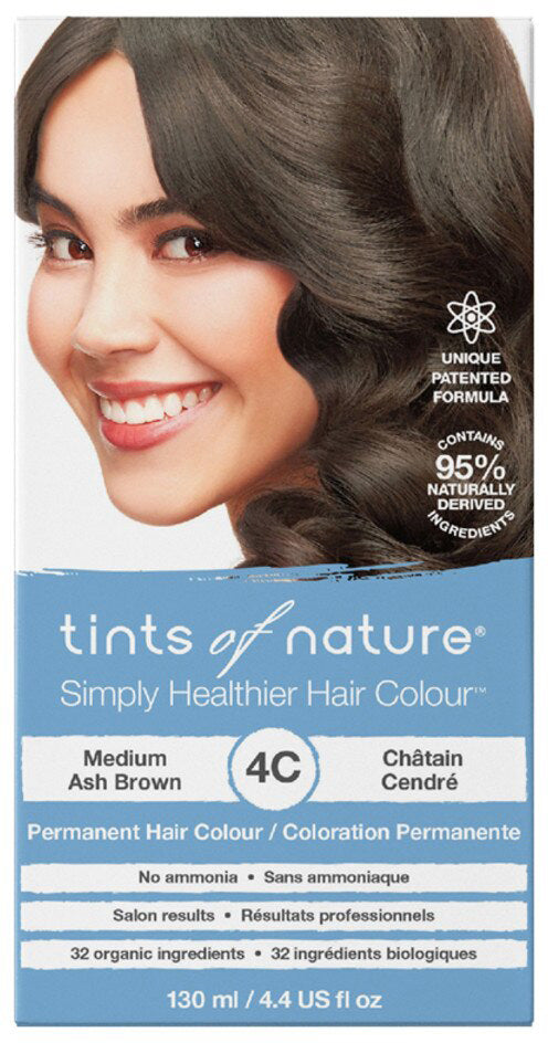 Tints of Nature Permanent Hair Colour 4C (Medium Ash Brown)