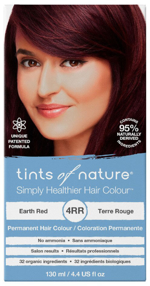 Tints of Nature Permanent Hair Colour 4RR (Earth Red)