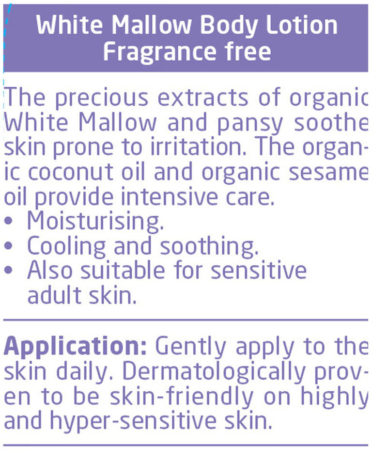 Weleda Baby Derma Body Lotion White Mallow (Fragrance Free) 200ml