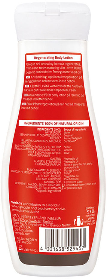 Weleda Body Lotion Regenerating (Pomegranate) 200ml