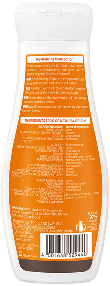 Weleda Body Lotion Revitalising (Sea Buckthorn) 200ml