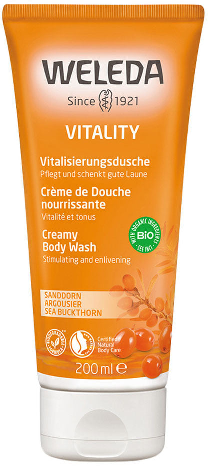 Weleda Creamy Body Wash Vitality (Sea Buckthorn) 200ml