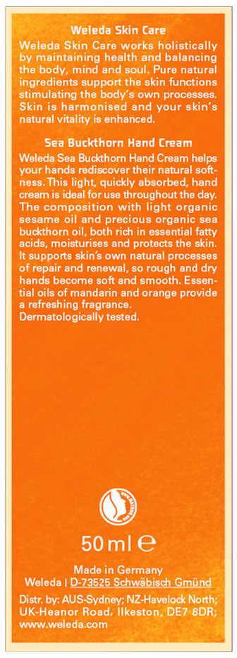 Weleda Hand Cream Replenishing (Sea Buckthorn) 50ml
