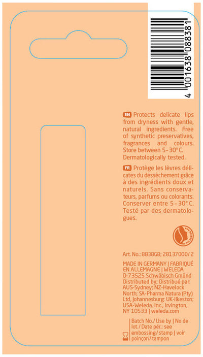 Weleda Lip Balm Everon Beeswax 4.8g
