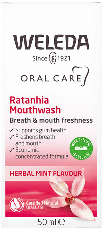 Weleda Oral Care Mouthwash Ratanhia (Herbal Mint Flavour) 50ml