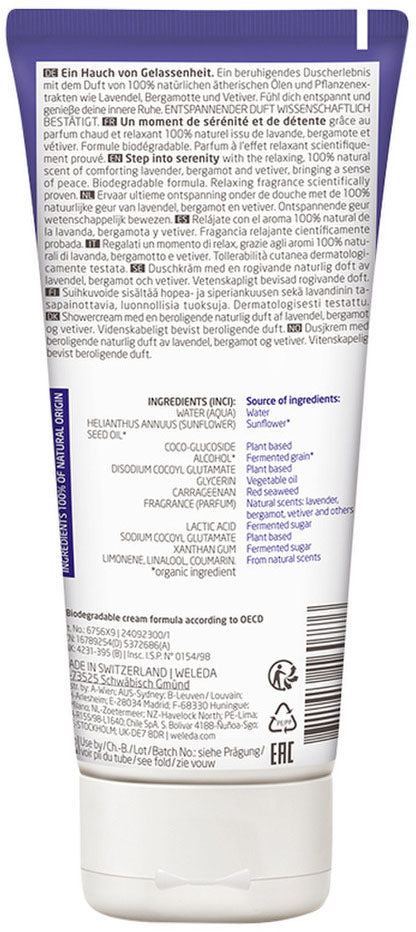 Weleda Aroma Shower Gel Relax (Lavender + Bergamot + Vetiver) 200ml