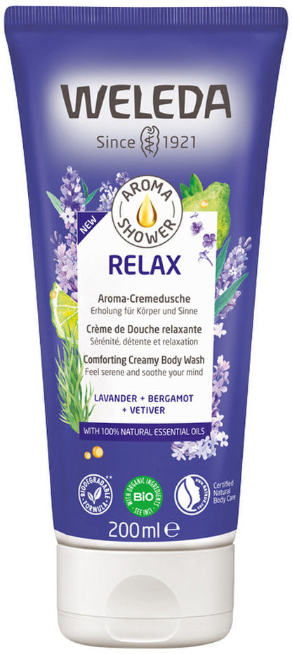 Weleda Aroma Shower Gel Relax (Lavender + Bergamot + Vetiver) 200ml