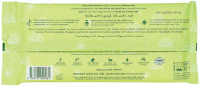 Wotnot Naturals 100% Natural Wipes (Soft Pack Travel Case Refill) x 20 Pack