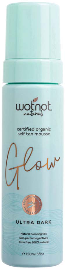 Wotnot Naturals Glow Certified Organic Tan Mousse Ultra Dark 150ml