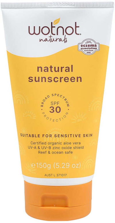 Wotnot Naturals Natural Sunscreen 30 SPF 150g