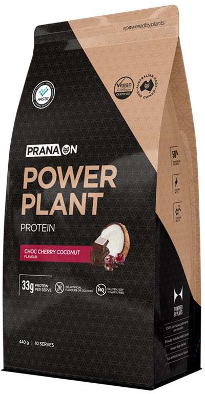 Prana On Power Plant Protein Limited Edition Choc Cherry Cocoonut 440g